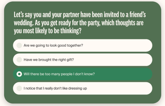 eHarmony quizz